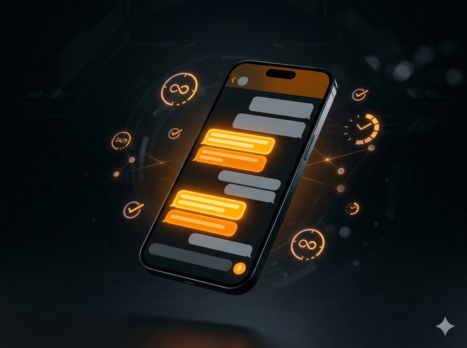 Agentes de inteligencia artificial atendiendo clientes en WhatsApp 24/7