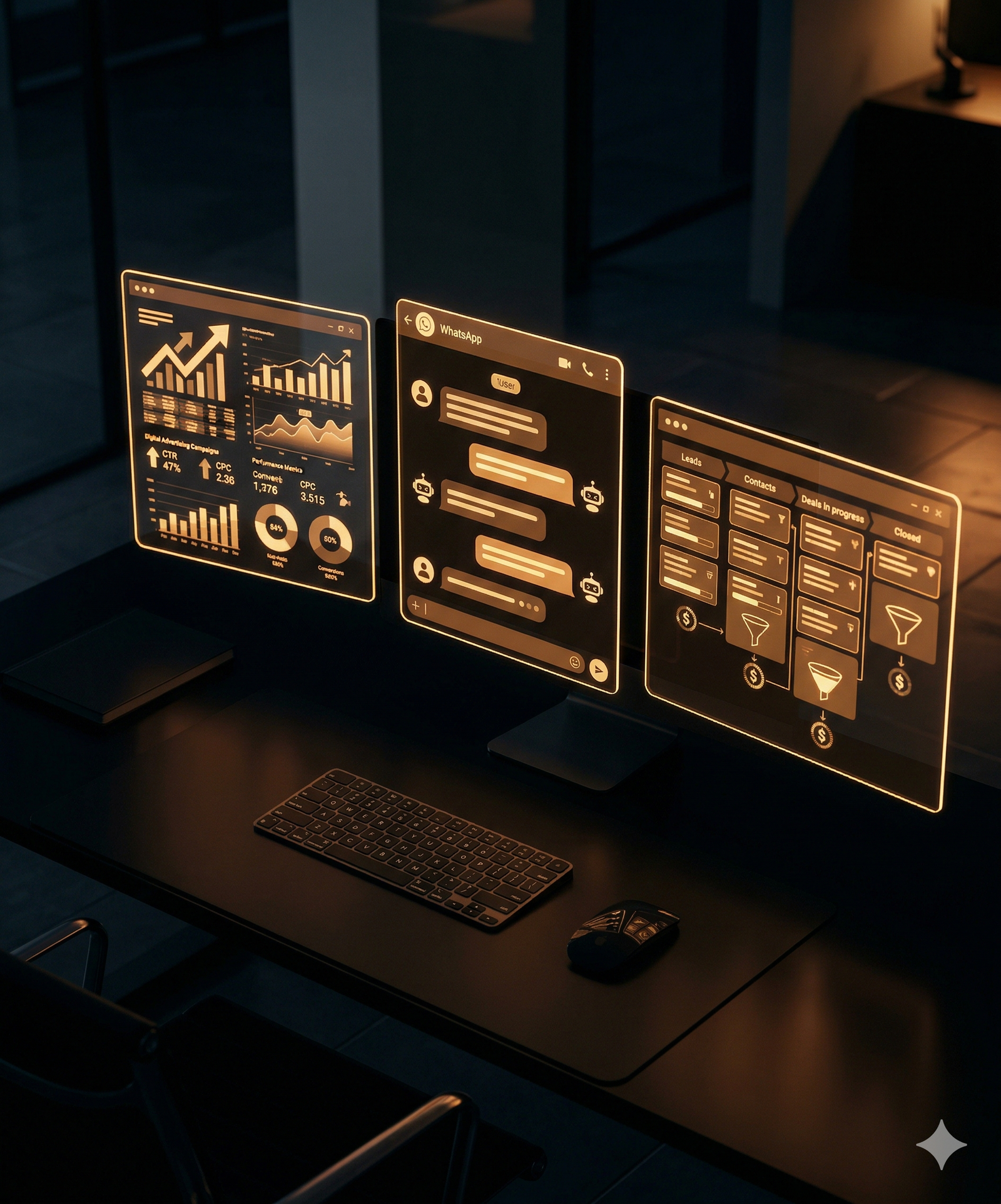 Equipo de Trentz desarrollando el ecosistema digital Ads, Bots y CRM